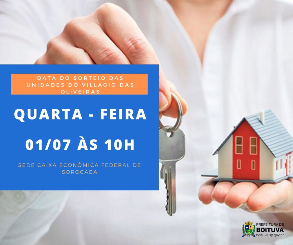 Sorteio das unidades do Villagio das Oliveiras será nesta quarta-feira (01)