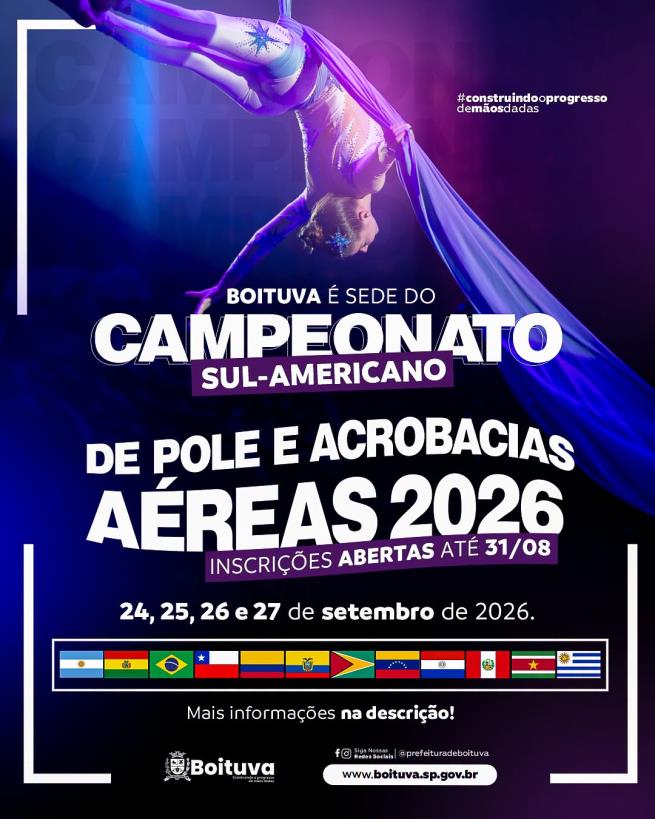 O SUL-AMERICANO DE POLE E ACROBACIAS AÉREAS CHEGOU