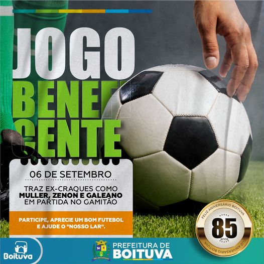 JOGO POR UM TETO: Partida de futebol beneficente vai agitar