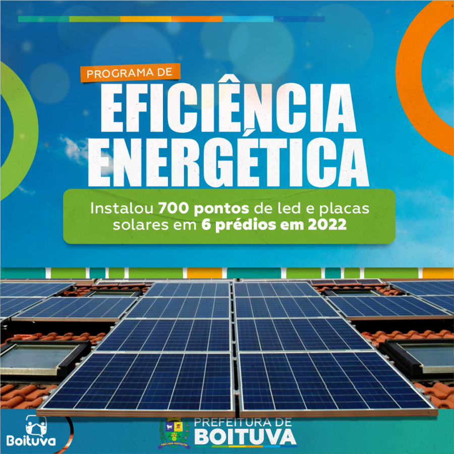 PROGRAMA DE EFICIÊNCIA ENERGÉTICA INSTALOU 700 PONTOS DE LED E PLACAS SOLARES EM 6 PRÉDIOS EM 2022 | Fique Sabendo