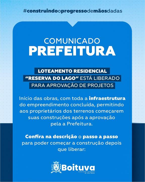 COMUNICADO | PREFEITURA DE BOITUVA