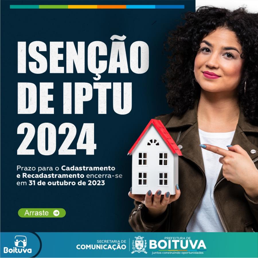 Cadastramento E Recadastramento Para IsenÇÃo De Iptu2024 Prefeitura De Boituva 5442