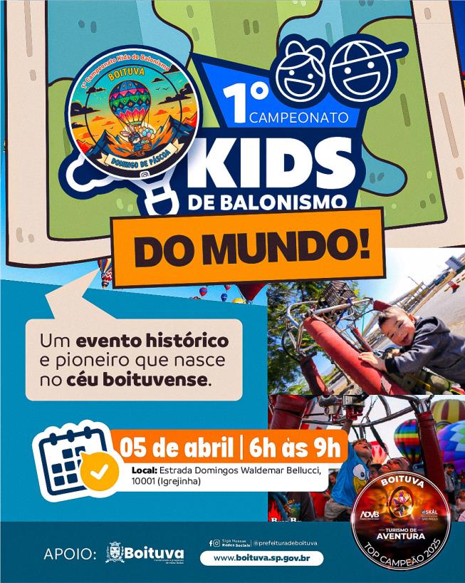 O CÉU DE BOITUVA SERÁ PALCO DE UM MARCO HISTÓRICO MUNDIAL!