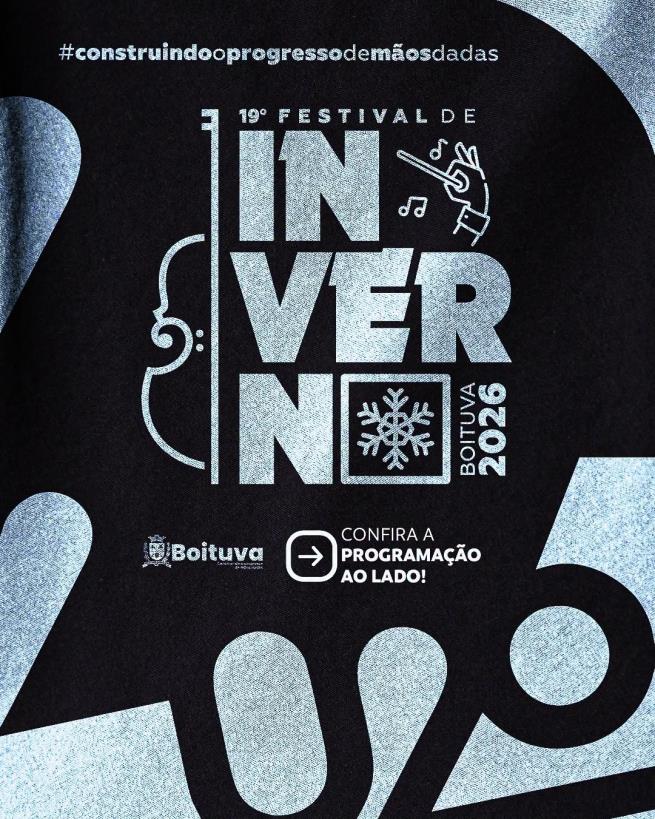 VEM AÍ O 19º FESTIVAL DE INVERNO DE BOITUVA!