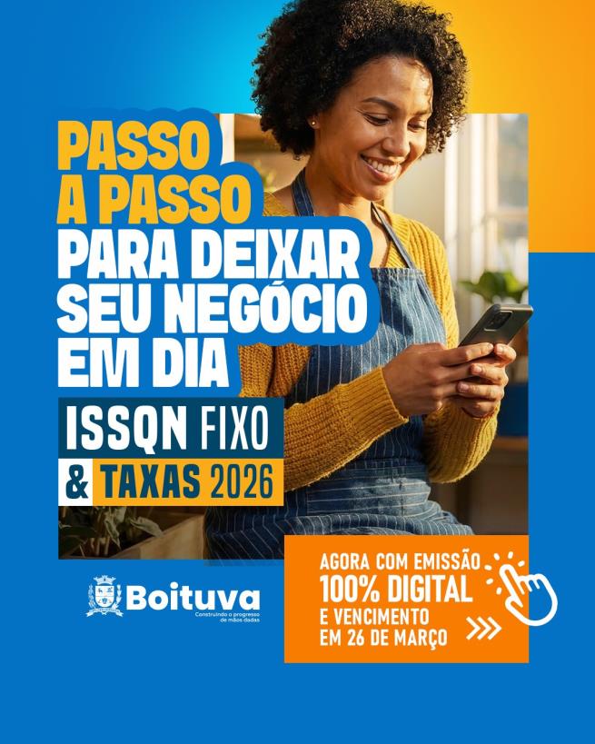 Em Boituva, manter seu negócio em dia ficou mais fácil.