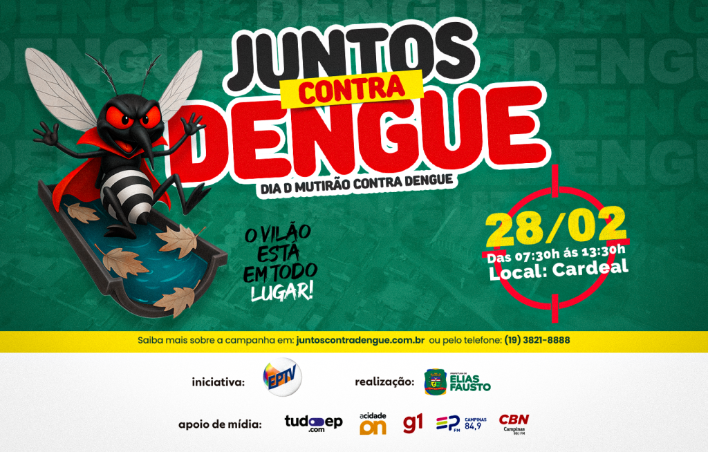 Elias Fausto fortalece combate à dengue e integra ações da Campanha Regional da EPTV