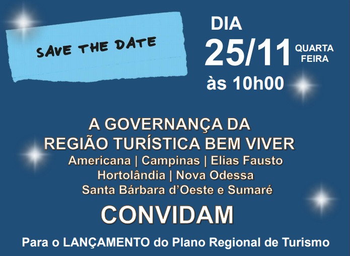 Lançamento On-line do plano regional de turismo