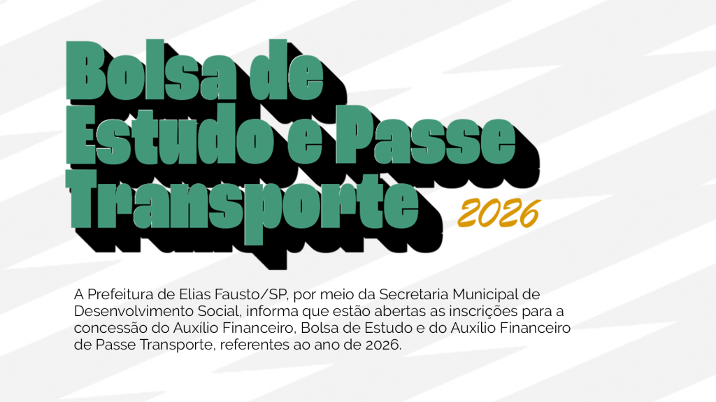 Inscrições abertas para o Auxílio Estudante 2026