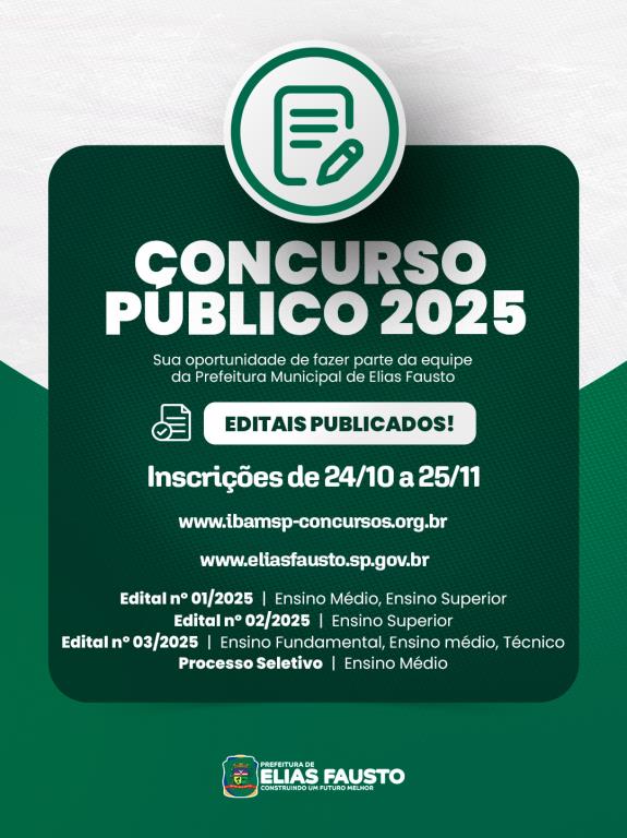 CONCURSO PÚBLICO 2025