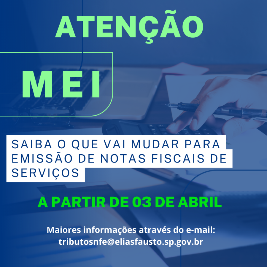 Atenção MEI – Mudança na emissão da nota fiscal de serviços