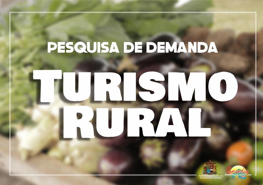 Pesquisa de demanda - Turismo Rural