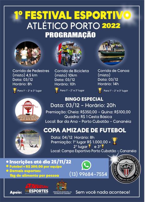 1° Festival Esportivo Atlético Porto 2022