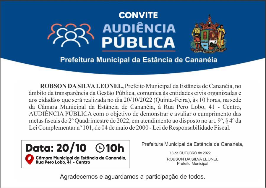 Recomendação Ministério Público - Prefeitura de Cananéia