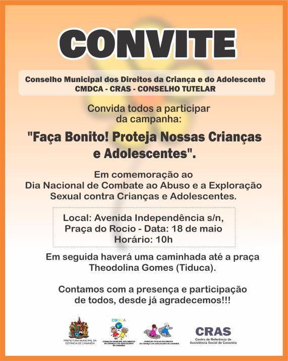“Faça bonito: Proteja nossas crianças e adolescentes”