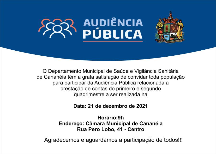 Convite Audiência Pública