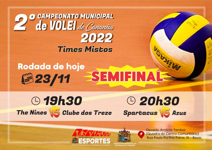 Semifinal - Campeonato Municipal de Vôlei 2022 - Times Mistos