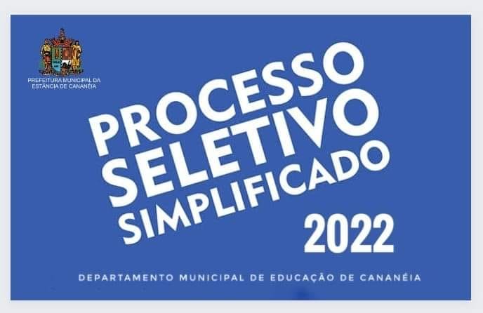 Classificados Processo seletivo 2022 - Educação