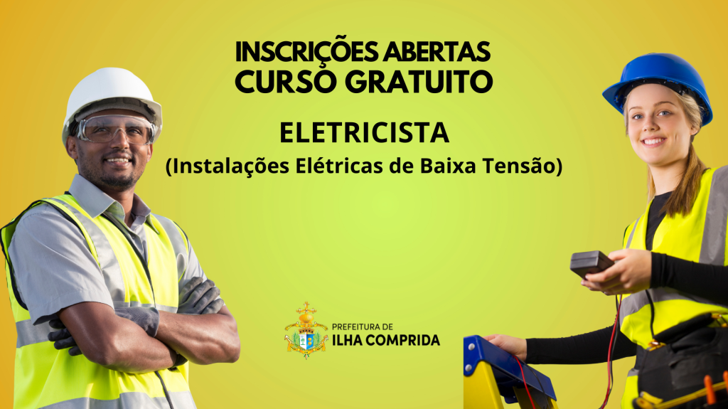 Curso gratuito de Eletricista com inscrições abertas