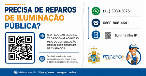 Reparos na iluminação pública