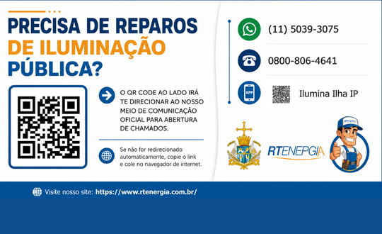 Reparos na iluminação pública