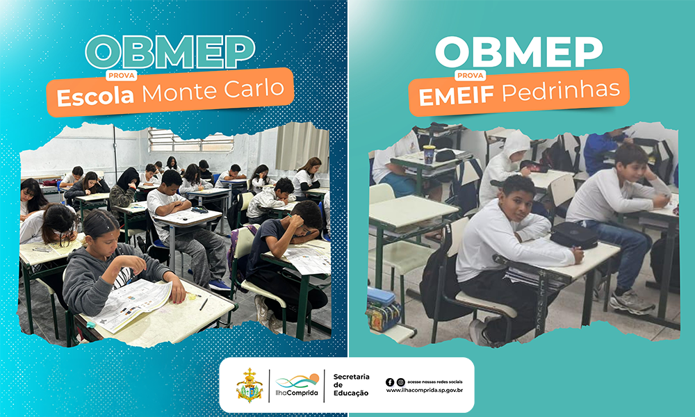 🎯 Mais de 800 estudantes da Rede Municipal de Educação realizam hoje as provas da 20ª OBMEP!