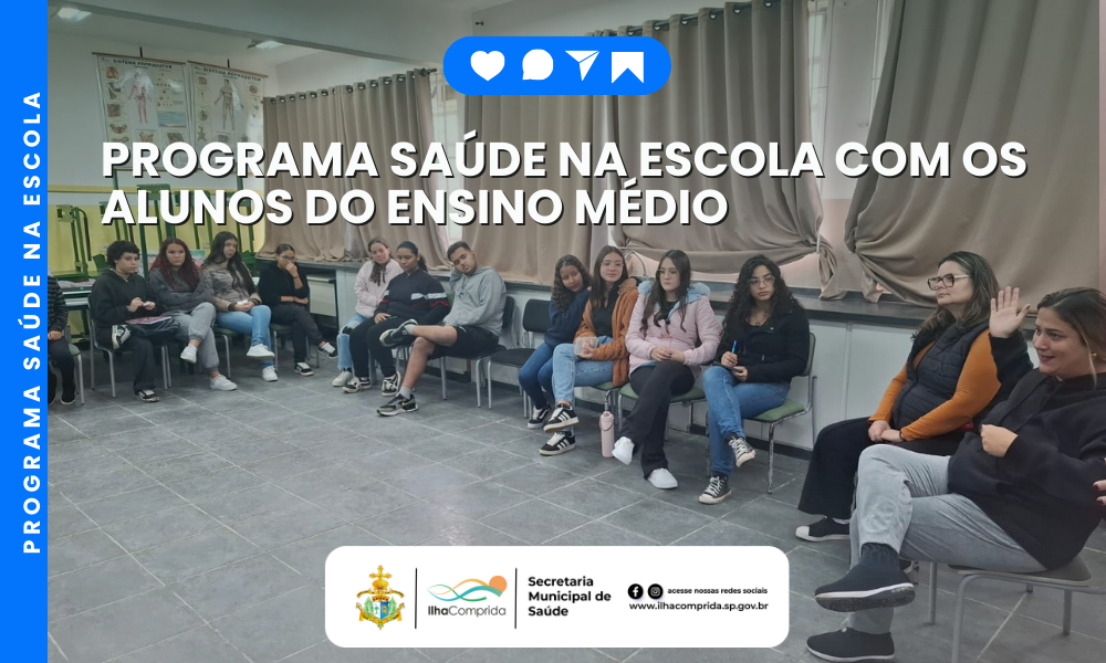 Programa Saúde na Escola promove roda de conversa com adolescentes na Escola Judith