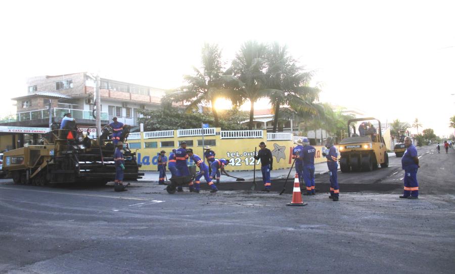 Pavimentação da Rua Beethoven em fase final