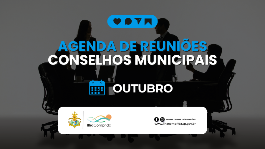 Prefeitura divulga agenda de reuniões dos Conselhos Municipais para outubro