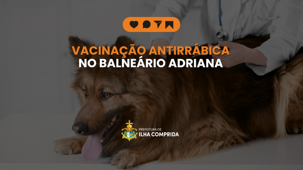 Prefeitura de Ilha Comprida realiza Campanha de Vacinação Antirrábica no dia 19 de novembro