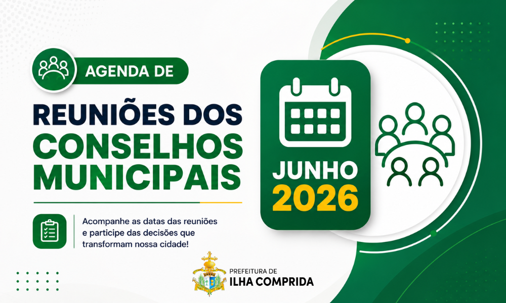 Prefeitura divulga agenda do mês de junho dos Conselhos Municipais