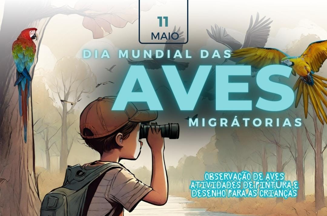 Exposições, arte e roteiro de observação de aves neste sábado 11/05, no antigo Porto da Balsa, no Dia Mundial das Aves Migratórias