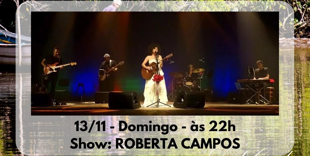 Indicada ao Grammy Latino, Roberta Campos será uma das atrações da VII Festança Caiçara de Pedrinhas, entre 12 e 15 de novembro, na Ilha