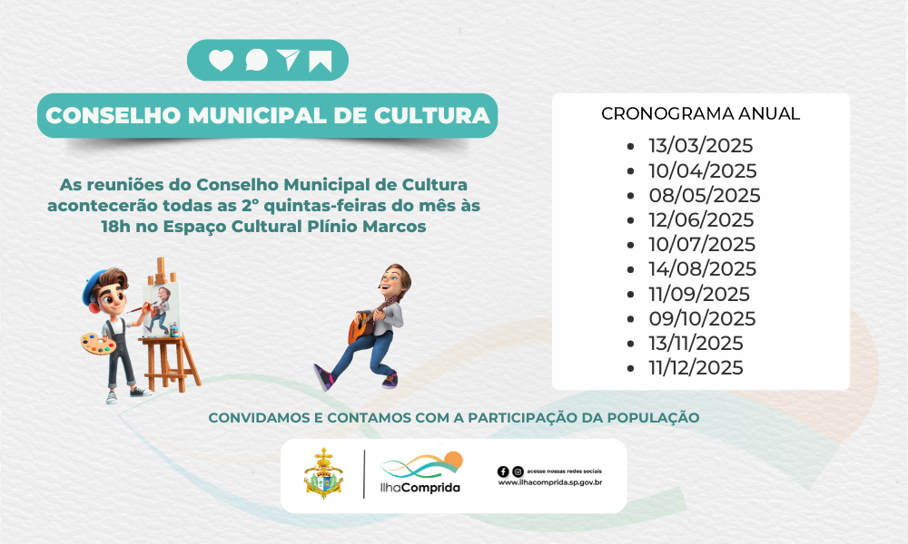 Participe do Conselho Municipal de Cultura