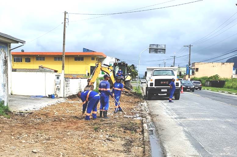Começaram as obras para implantação de Ciclovia na Av. São Paulo