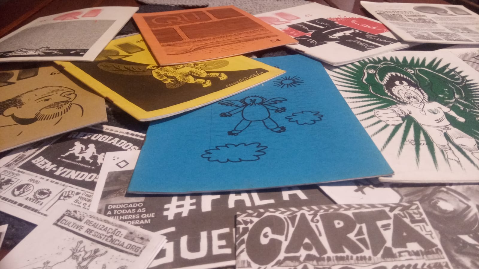 Zineteca,  exposição de Fanzines, começa no domingo 15/01 e prossegue até o sábado 21/01, no Espaço Cultural