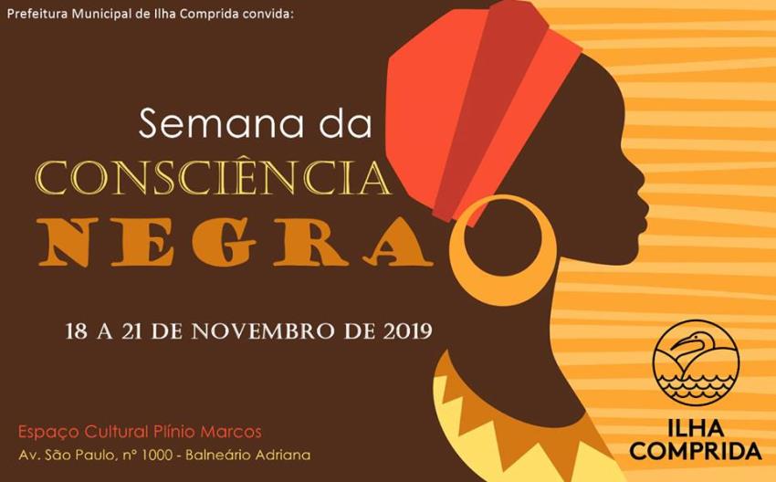 Cultura da Ilha convida para a Semana da Consciência Negra, entre 18 e 21/11
