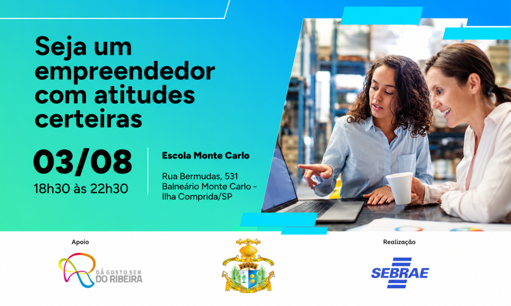 Empreendedorismo em foco: capacitação gratuita acontece em Ilha Comprida