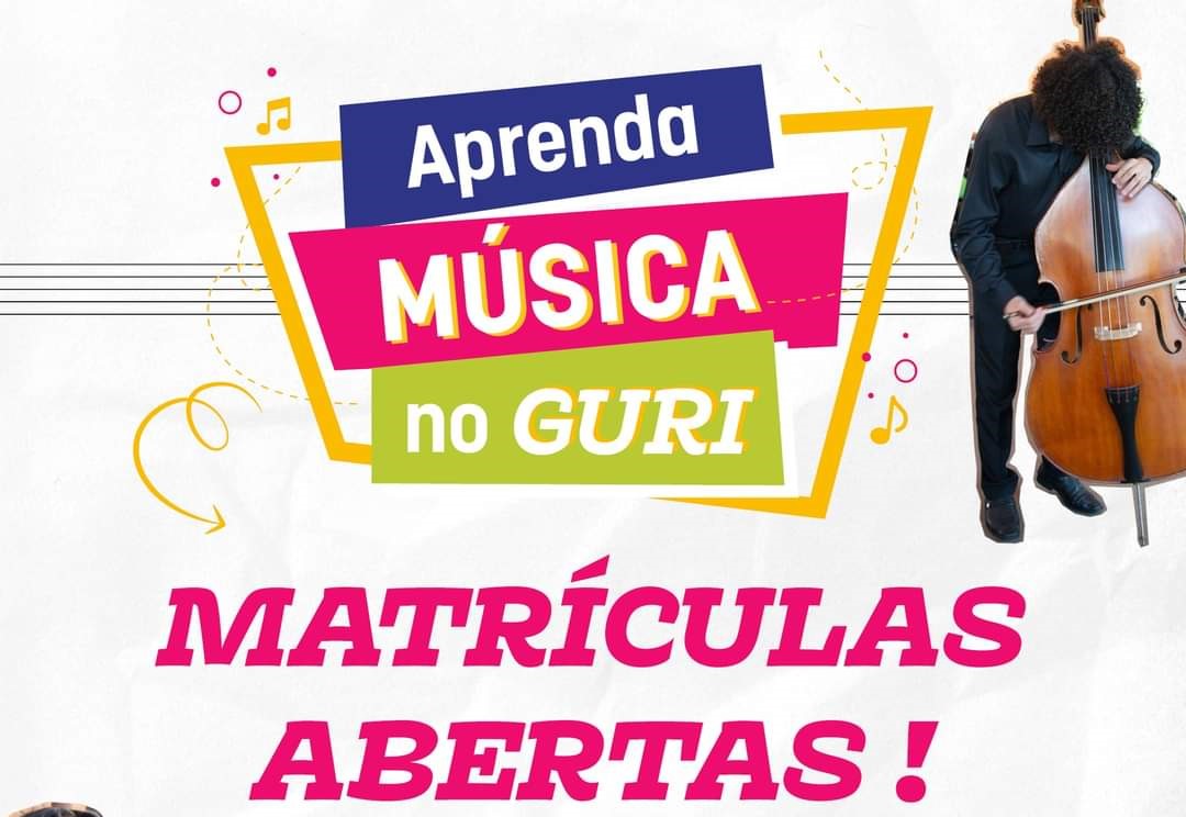 Projeto Guri- Polo Ilha recebe inscrições para aulas de Violão e Percussão até a sexta 17/02