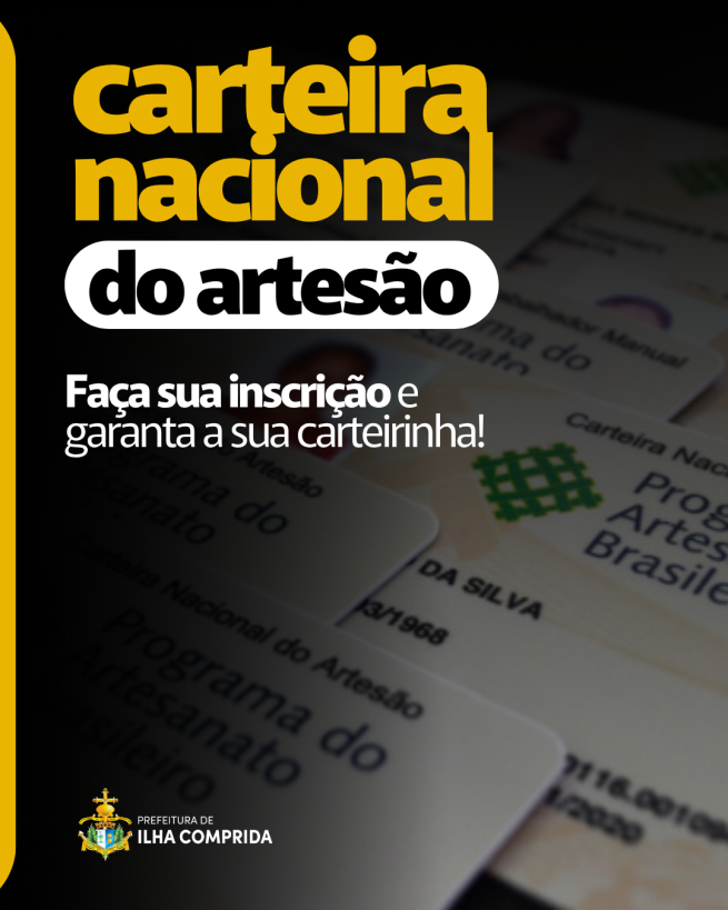 Atenção, artesão: faça já a sua Carteira Nacional do Artesão