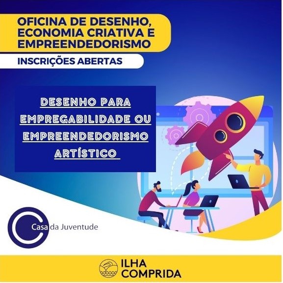 Casa da Juventude da Ilha realiza, nesta quinta 18/01 e sexta 19/01, a Oficina de Desenho, Economia Criativa e Empreendedorismo