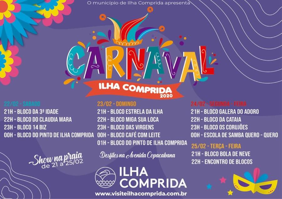 Carnaval 2020 com shows na Arena de Eventos e desfiles na Copacabana