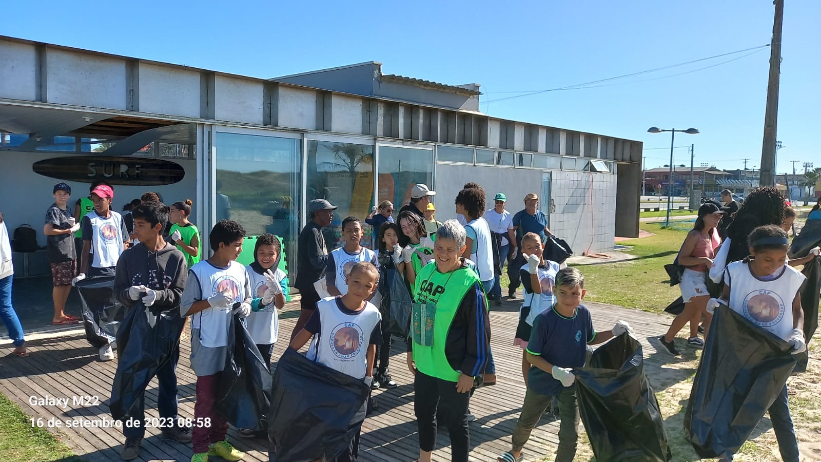 Com a presença dos integrantes do CAP e voluntários,  Mutirão de Limpeza das Praias no sábado 16/09 foi um sucesso