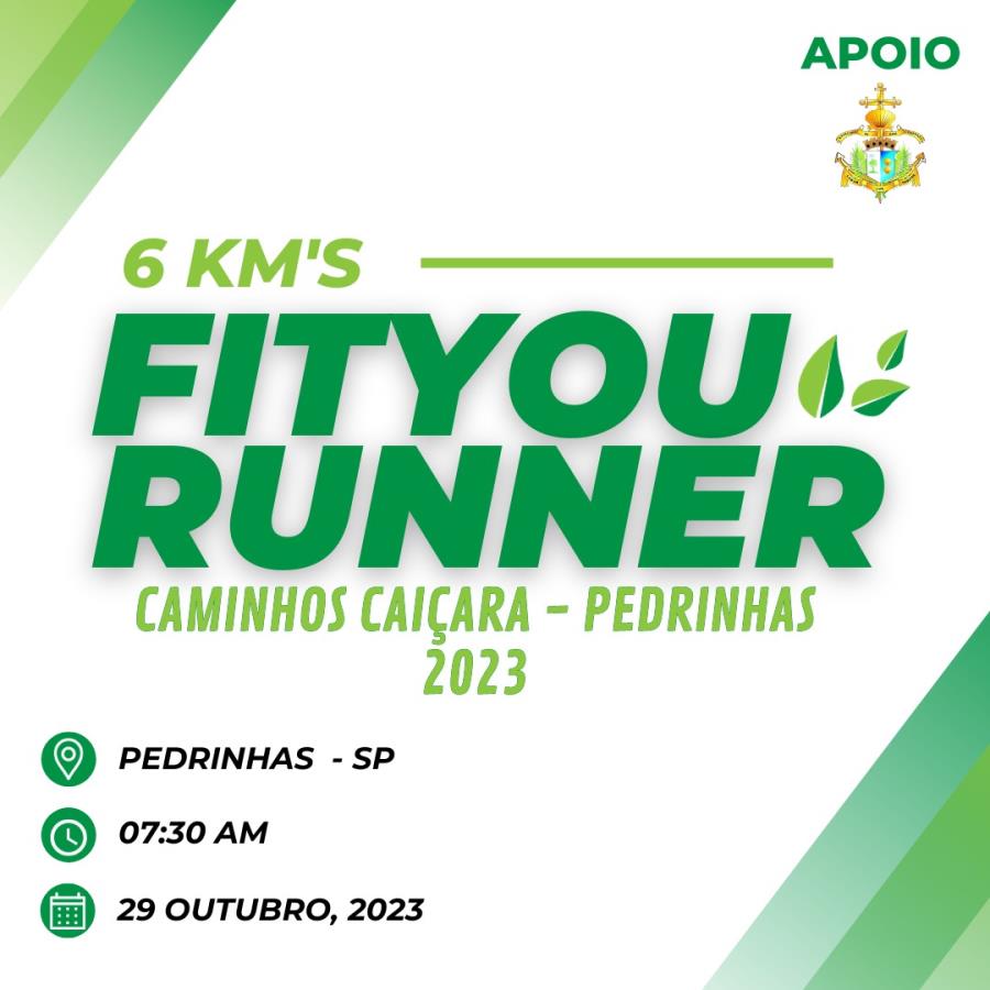Programe-se!  Vem aí a Fityou Runner 2023 – Corrida de Rua  6 km Caminhos Caiçaras, na Vila de Pedrinhas