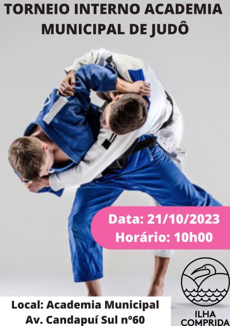 Torneio Interno Academia Municipal de Judô será no sábado 21/10, às 10h