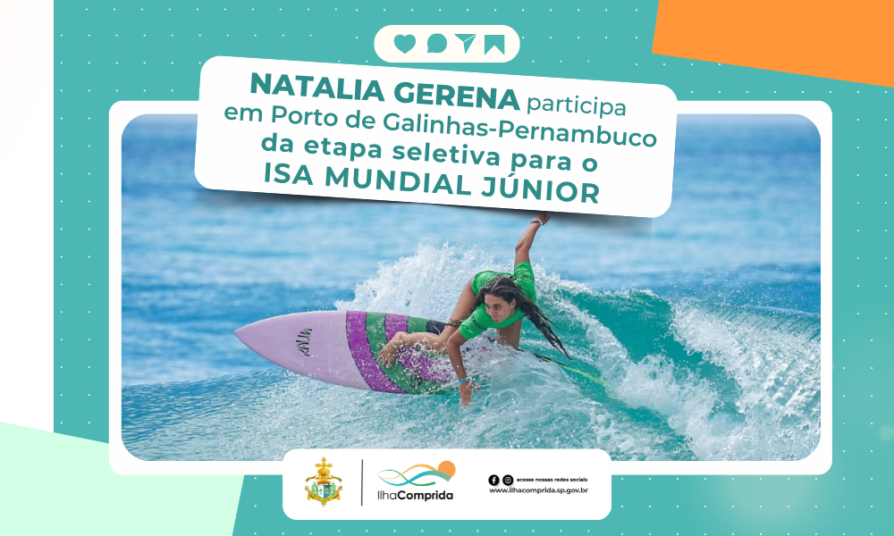 Surfista de Ilha Comprida, NATÁLIA GERENA, faz história no Campeonato Brasileiro de Surf Júnior