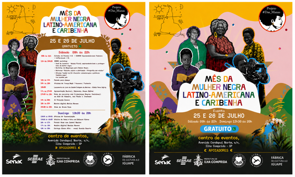 Centro de Eventos recebe programação especial em homenagem à Mulher Negra Latino-Americana e Caribenha
