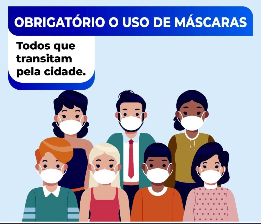 Pandemia Coronavírus- Use máscara por proteção e respeito pelas pessoas