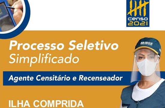 IBGE mantém inscrições abertas para processo seletivo de 20 vagas temporárias para o censo 2021 na Ilha