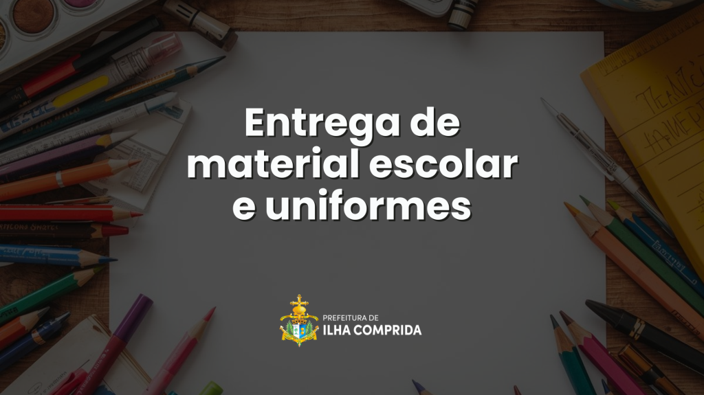 Escolas entregarão Kit's de material escolar e uniformes no dia 29 de janeiro