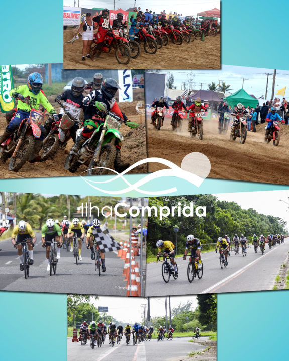 Nos dias 22 e 23/02, Ilha Comprida foi palco de 2 super eventos sobre duas Rodas. O 38º Torneio de Verão de Ciclismo e a VX Copa Vale de Velocross